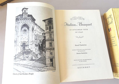 RARE DUSTJACKET 1958 BOUQUET ITALIAN 1959 FRANCE SAMUEL CHAMBERLAIN ILLUSTRATED