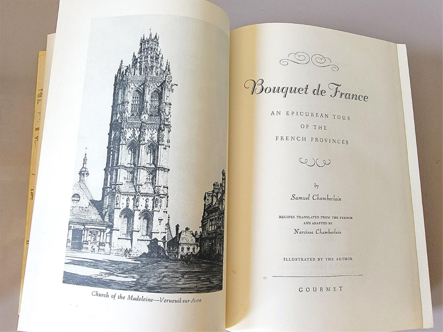 RARE DUSTJACKET 1958 BOUQUET ITALIAN 1959 FRANCE SAMUEL CHAMBERLAIN ILLUSTRATED