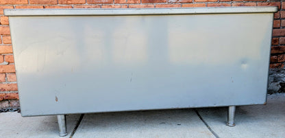 VINTAGE 1950's STEELCASE TANKER CREDENZA 60"x19.5"x29 RARE POINTED FEET FREESHIP