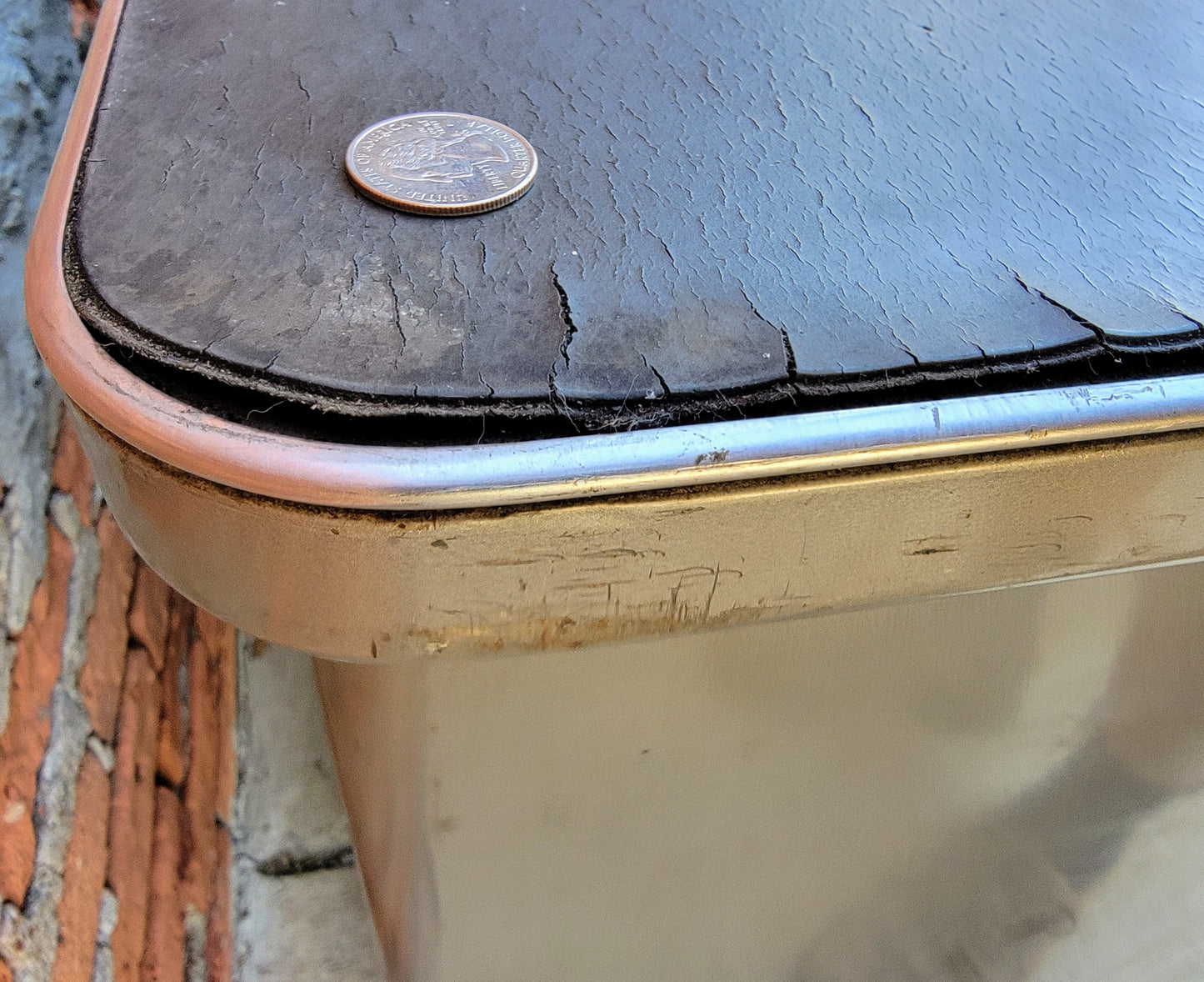 VINTAGE 1950's STEELCASE TANKER CREDENZA 60"x19.5"x29 RARE POINTED FEET FREESHIP