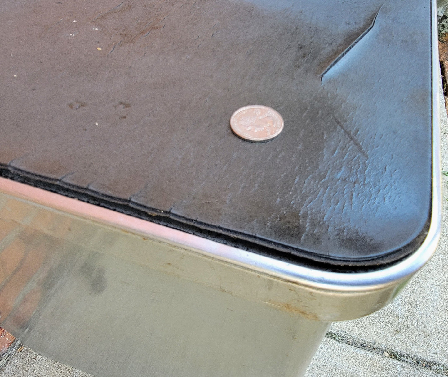 VINTAGE 1950's STEELCASE TANKER CREDENZA 60"x19.5"x29 RARE POINTED FEET FREESHIP