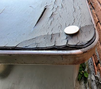 VINTAGE 1950's STEELCASE TANKER CREDENZA 60"x19.5"x29 RARE POINTED FEET FREESHIP