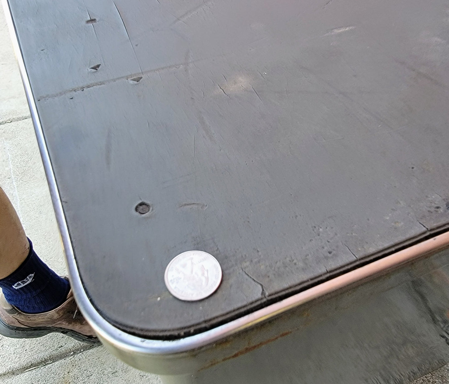 VINTAGE 1950's STEELCASE TANKER CREDENZA 60"x19.5"x29 RARE POINTED FEET FREESHIP