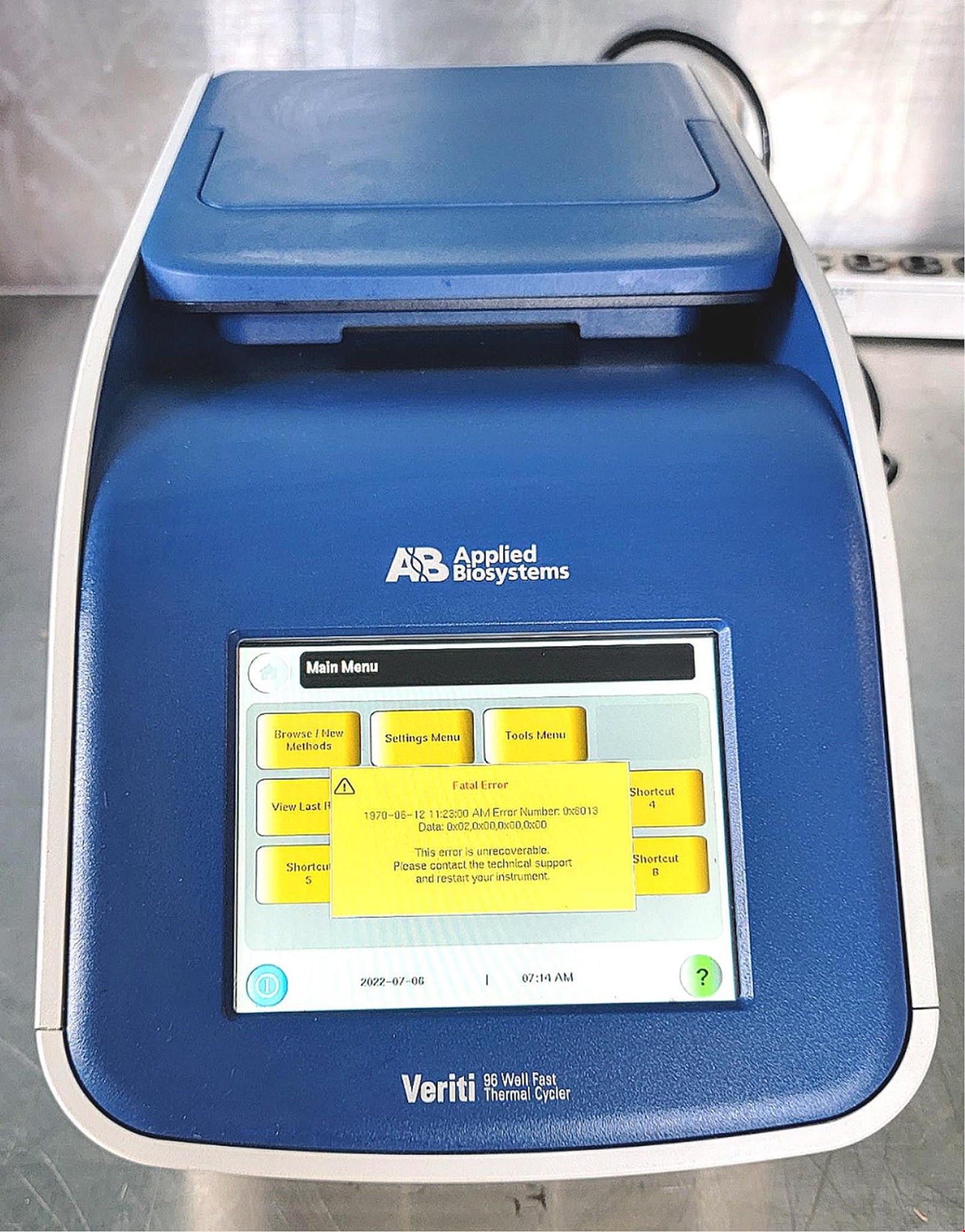 APPLIED BIOSYSTEMS VERITI 96WELL THERMOCYCLER "AS-IS" WATCH VIDEO FREE SHIP