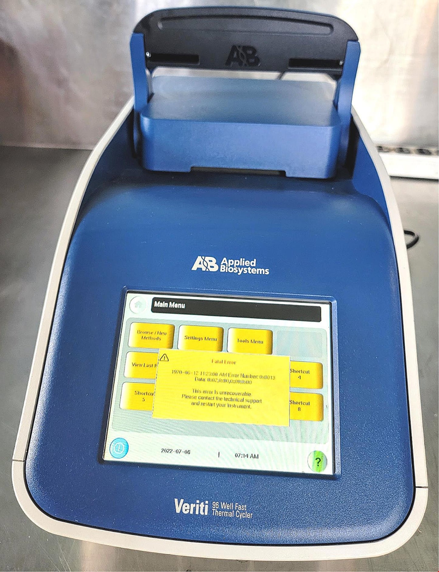 APPLIED BIOSYSTEMS VERITI 96WELL THERMOCYCLER "AS-IS" WATCH VIDEO FREE SHIP