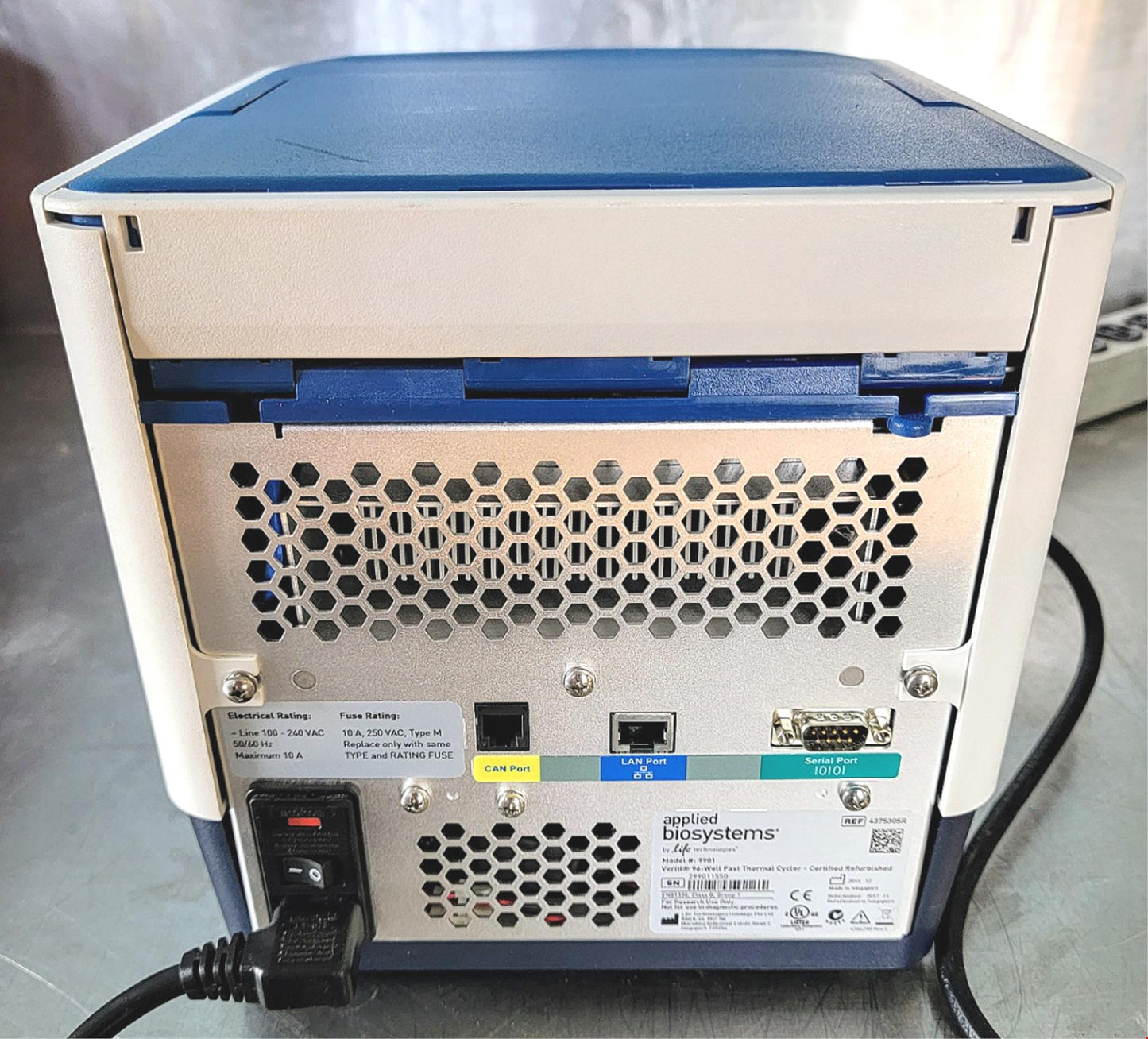 APPLIED BIOSYSTEMS VERITI 96WELL THERMOCYCLER "AS-IS" WATCH VIDEO FREE SHIP