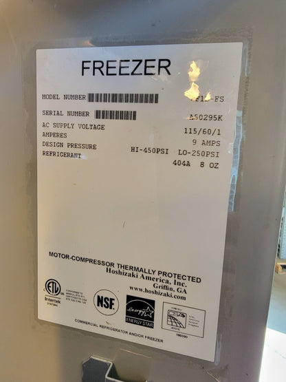HOSHIZAKI® CF1B-FS COMMERCIAL FREEZER 1-Door 21CubicFeet 100%WORKING FREESHIP