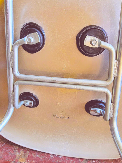 6 1980's VINTAGE CHARLES EAMES HERMAN MILLER FIBERGLASS SHELL ARMCHAIRS FREESHIP