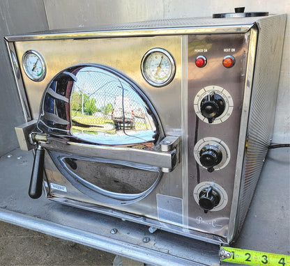 PELTON CRANE OCR STERILIZER AUTOCLAVE with TRAY & MANUAL WATCH VIDEO FREE SHIP