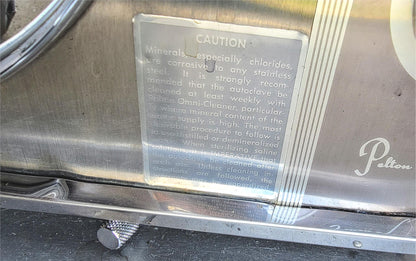 PELTON CRANE OCR STERILIZER AUTOCLAVE with TRAY & MANUAL WATCH VIDEO FREE SHIP