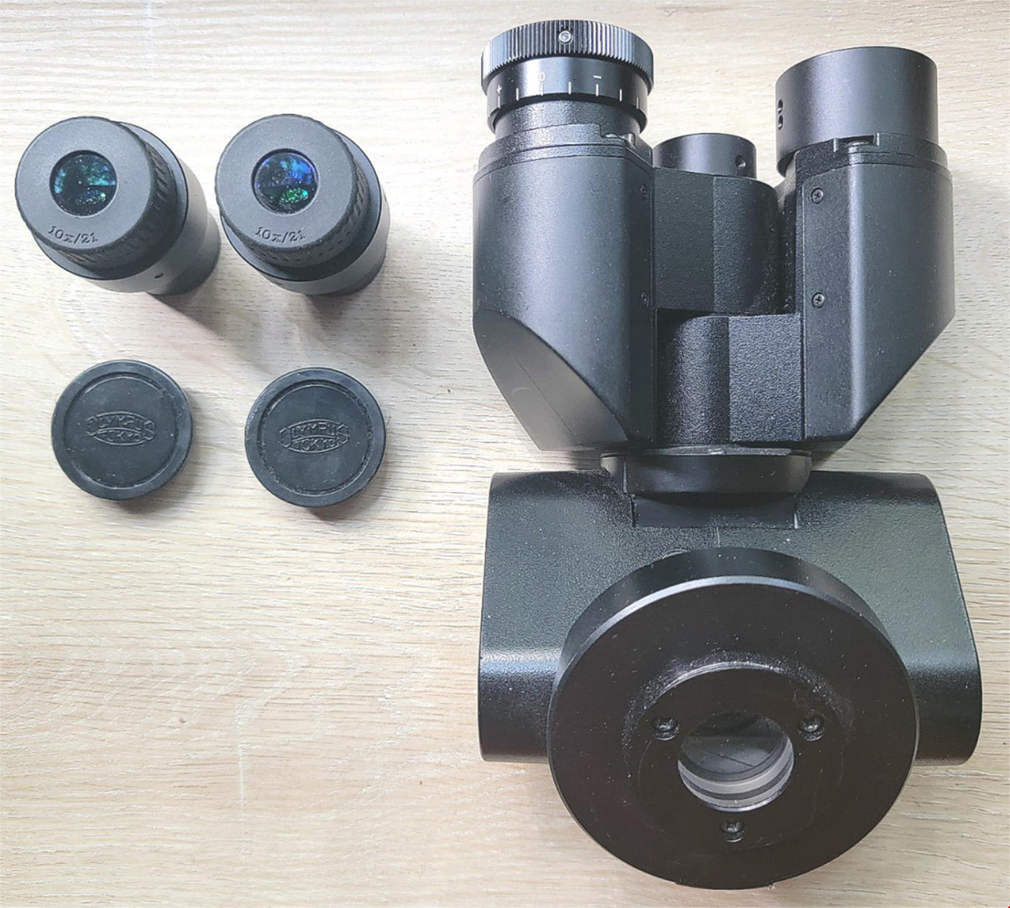 OLYMPUS U-TBI-CLI BINOCULAR TILTING HEAD VIEWER BX SERIES w/ EYEPIECES FREE SHIP