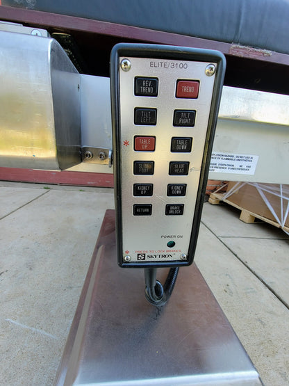 SKYTRON 3100 MEDICAL SURGERY POWER TABLE 500lbCapac +2STERIS ARMBOARD WATCHVIDEO