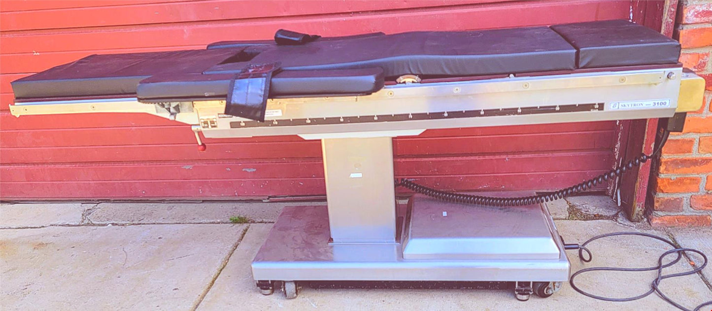 SKYTRON 3100 MEDICAL SURGERY POWER TABLE 500lbCapac +2STERIS ARMBOARD WATCHVIDEO