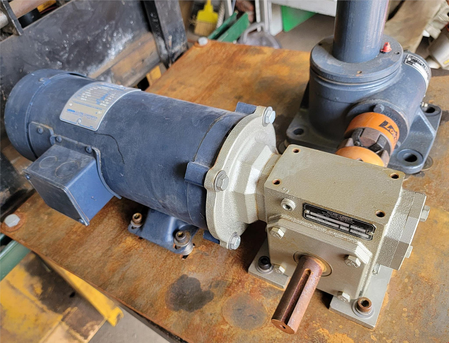 LEESON C4D17FK51 DC MOTOR with ALLING LANDER JOYCE DAYTON LOVEY SHAFT FREE SHIP