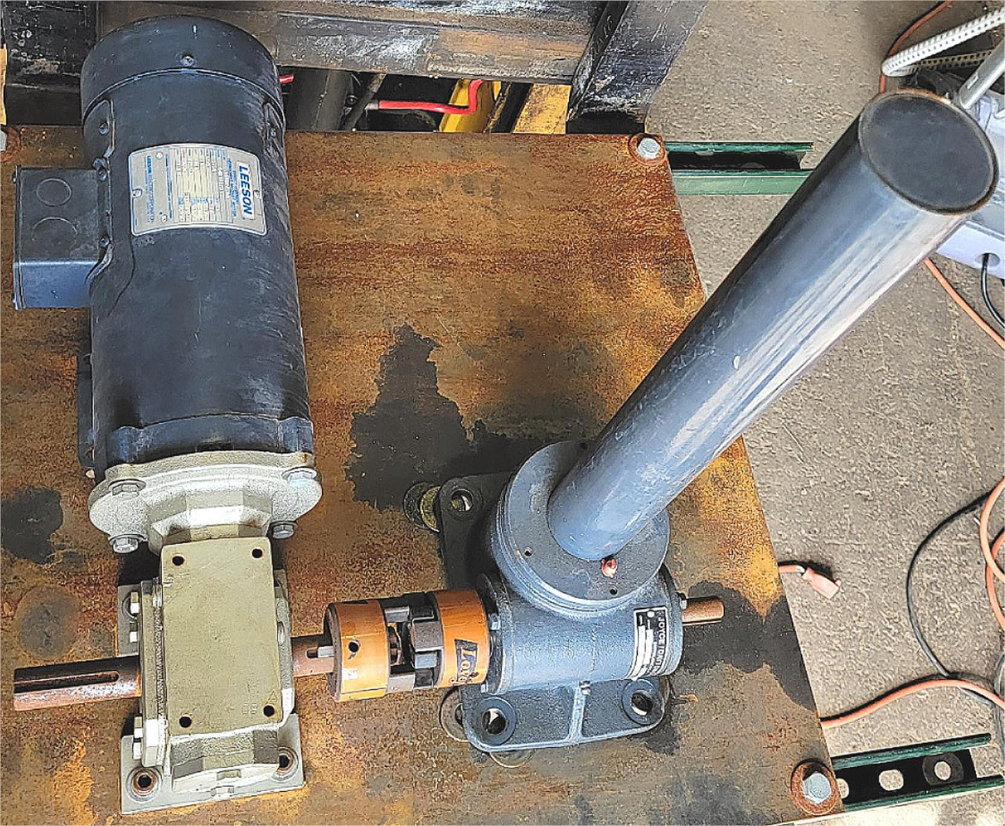 LEESON C4D17FK51 DC MOTOR with ALLING LANDER JOYCE DAYTON LOVEY SHAFT FREE SHIP