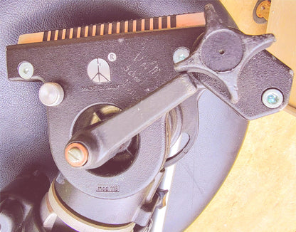 HEAVYDUTY PROFESSIONAL BOGEN 3061 TRIPOD & 116 FLUID HEAD 3067 & DOLLY with Case