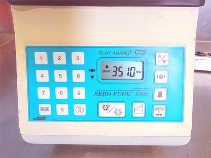 100% 90-DAY-WARRANTY CLAY ADAMS 2002 CENTRIFUGE with ROTOR FREE SHIP WATCH VIDEO