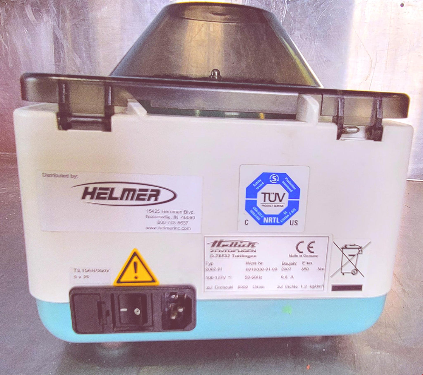 100% 90-DAY-WARRANTY HETTICH EBA 20 CENTRIFUGE E1624 ROTOR FREE SHIP WATCH VIDEO