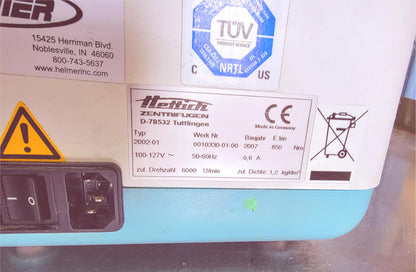 100% 90-DAY-WARRANTY HETTICH EBA 20 CENTRIFUGE E1624 ROTOR FREE SHIP WATCH VIDEO