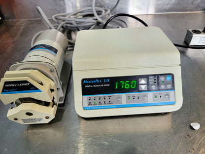 MASTERFLEX L/S EASY-LOAD 7518-10 PUMP & 77301-22 DIGITAL SPEEDCONTROL WATCHVIDEO