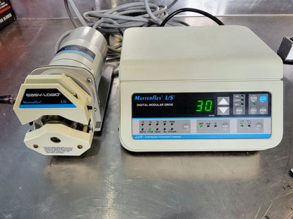 MASTERFLEX L/S EASY-LOAD 7518-10 PUMP & 77301-22 DIGITAL SPEEDCONTROL WATCHVIDEO