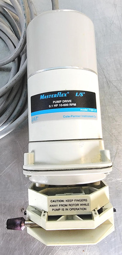 MASTERFLEX L/S EASY-LOAD 7518-10 PUMP & 77301-22 DIGITAL SPEEDCONTROL WATCHVIDEO