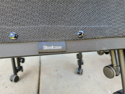 LOT 30 STEELCASE JERSEY BACMESH STACKABLE OFFICE ARMCHAIR CONTEMPORAR MODERN