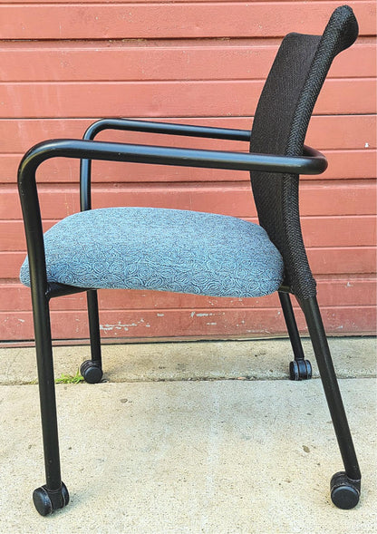 LOT 30 STEELCASE JERSEY BACMESH STACKABLE OFFICE ARMCHAIR CONTEMPORAR MODERN