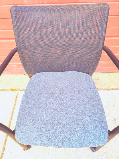 LOT 30 STEELCASE JERSEY BACMESH STACKABLE OFFICE ARMCHAIR CONTEMPORAR MODERN