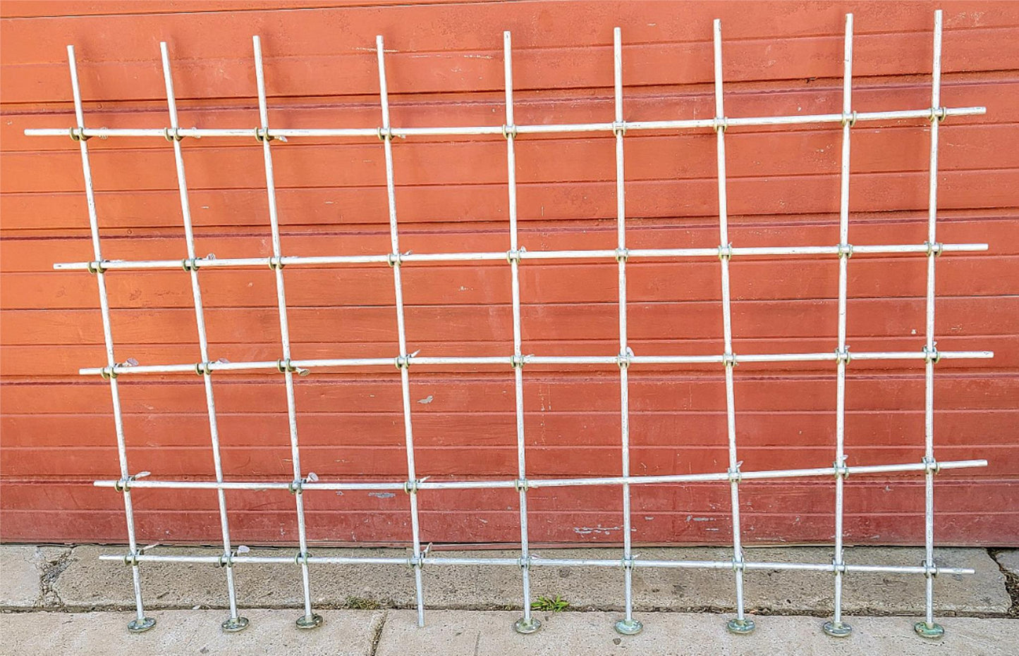 43 FISHER LABORATORY FRAME NICKEL PLATED ZINC HOOK CONNECTORS & 14 ALUMINUM BARS