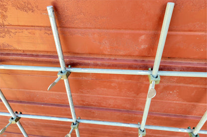 43 FISHER LABORATORY FRAME NICKEL PLATED ZINC HOOK CONNECTORS & 14 ALUMINUM BARS