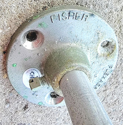 43 FISHER LABORATORY FRAME NICKEL PLATED ZINC HOOK CONNECTORS & 14 ALUMINUM BARS