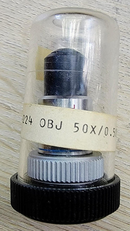 RARE COLLECTIBLE LEITZ P50X/0.50P GEMOLOGY MICROSCOPE OBJECTIVE LENS FREESHIP