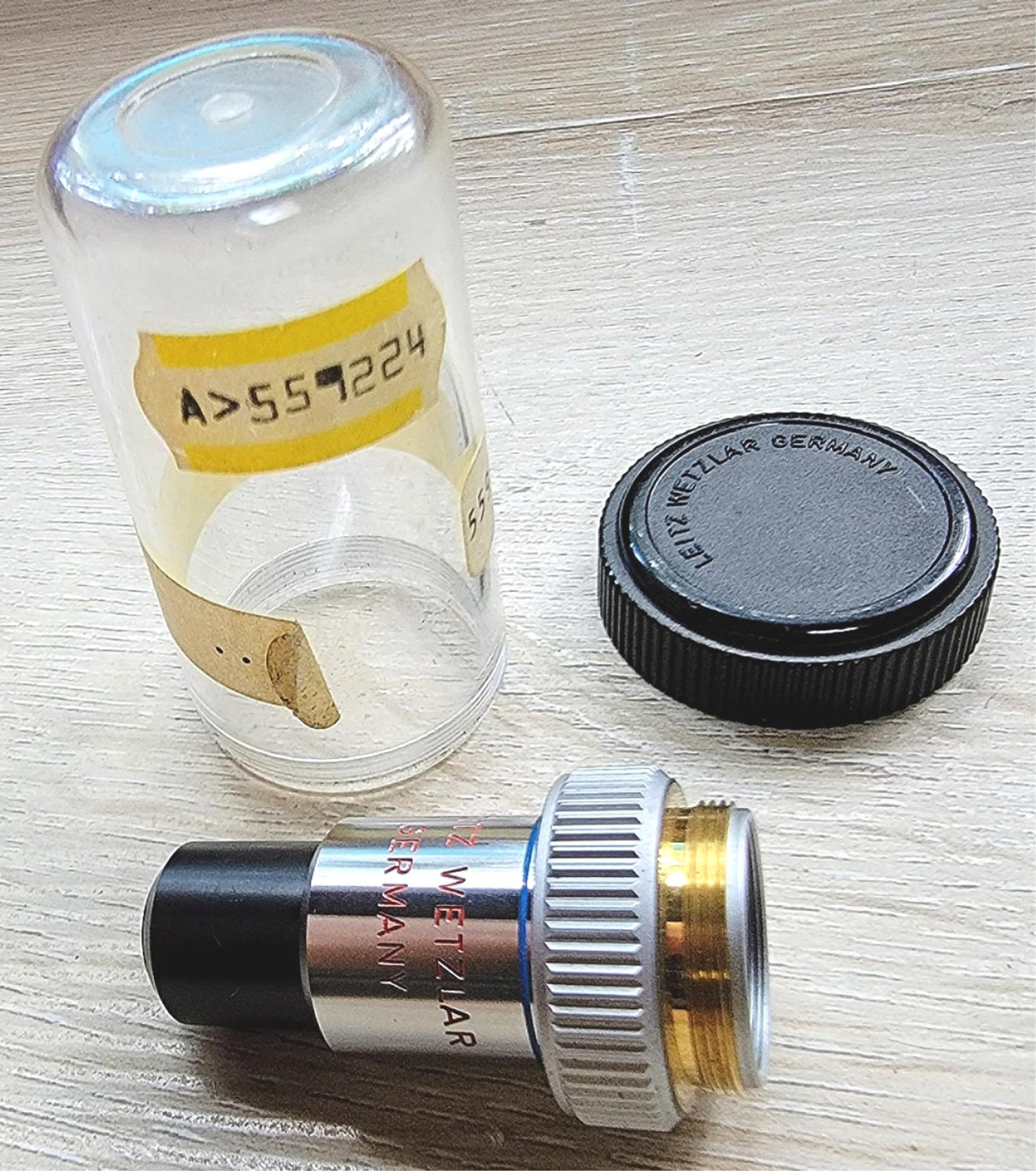 RARE COLLECTIBLE LEITZ P50X/0.50P GEMOLOGY MICROSCOPE OBJECTIVE LENS FREESHIP