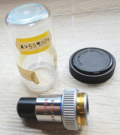 RARE COLLECTIBLE LEITZ P50X/0.50P GEMOLOGY MICROSCOPE OBJECTIVE LENS FREESHIP