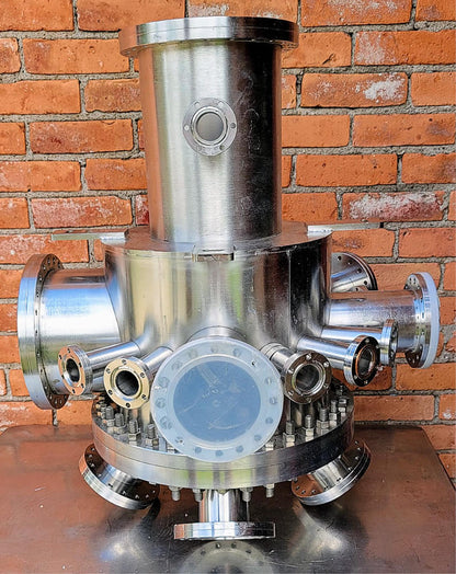 HUNTINGTON UNIVERSAL 22PORT UHV ULTRA HIGH VACUUM CHAMBER TURBOMOLECULA FREESHIP