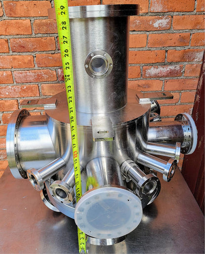 HUNTINGTON UNIVERSAL 22PORT UHV ULTRA HIGH VACUUM CHAMBER TURBOMOLECULA FREESHIP
