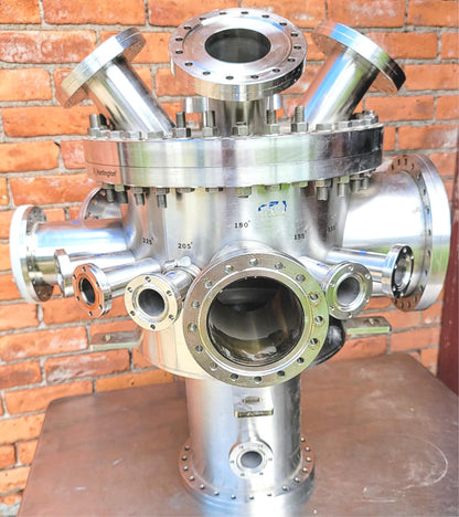 HUNTINGTON UNIVERSAL 22PORT UHV ULTRA HIGH VACUUM CHAMBER TURBOMOLECULA FREESHIP