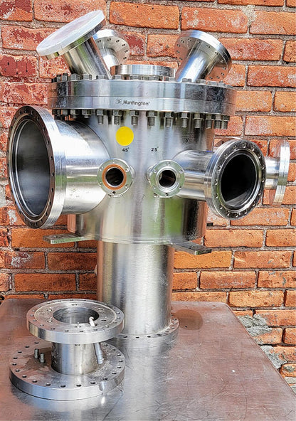 HUNTINGTON UNIVERSAL 22PORT UHV ULTRA HIGH VACUUM CHAMBER TURBOMOLECULA FREESHIP