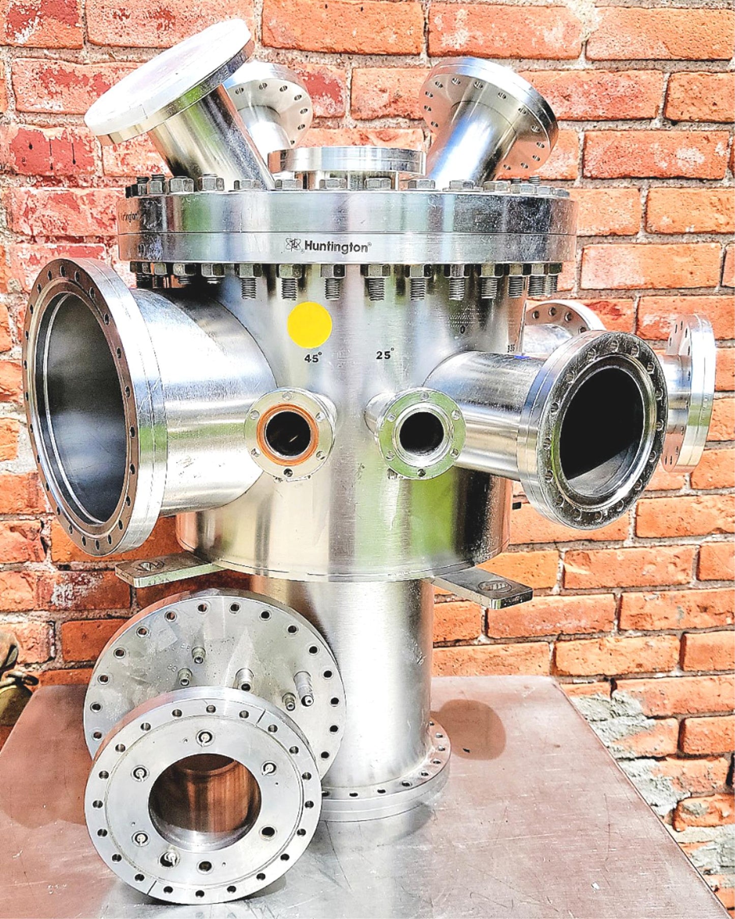 HUNTINGTON UNIVERSAL 22PORT UHV ULTRA HIGH VACUUM CHAMBER TURBOMOLECULA FREESHIP