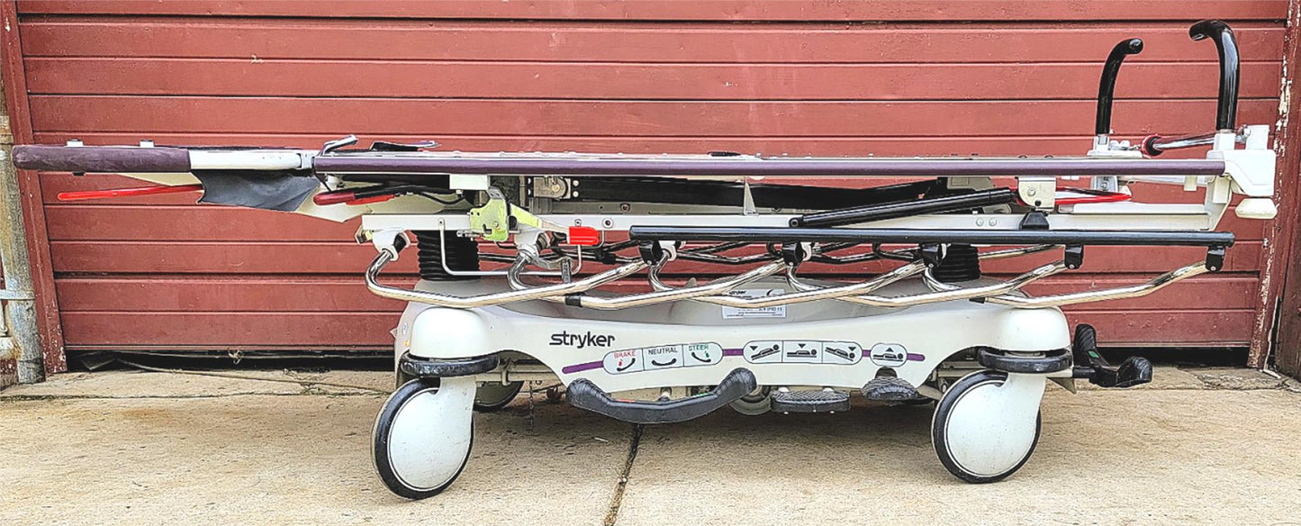 STRYKER GYNNIE OB/GYN HOSPITAL EMERGENCY TRANSPORT STRETCHER WARRANTY FREE SHIP