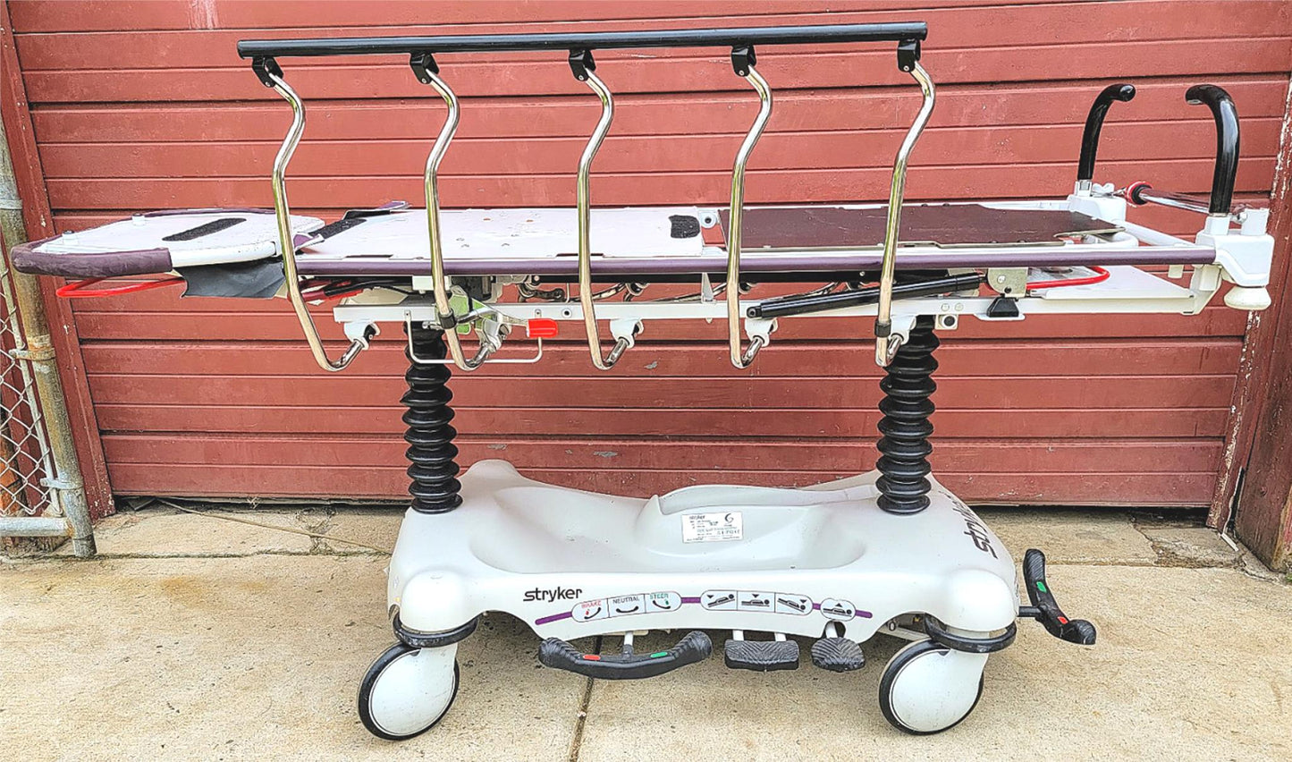 STRYKER GYNNIE OB/GYN HOSPITAL EMERGENCY TRANSPORT STRETCHER WARRANTY FREE SHIP