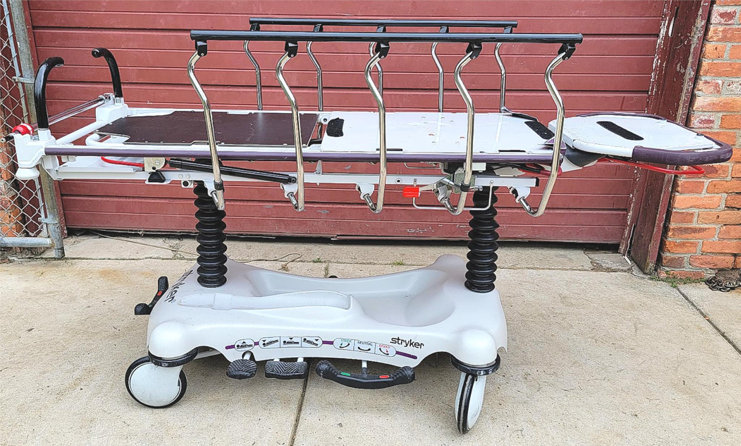 STRYKER GYNNIE OB/GYN HOSPITAL EMERGENCY TRANSPORT STRETCHER WARRANTY FREE SHIP