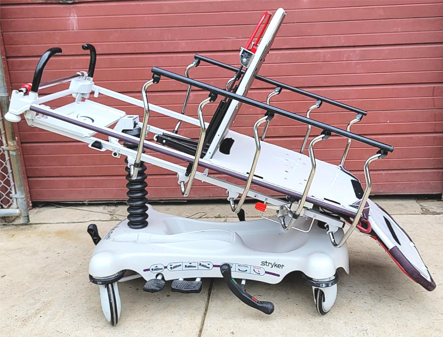 STRYKER GYNNIE OB/GYN HOSPITAL EMERGENCY TRANSPORT STRETCHER WARRANTY FREE SHIP