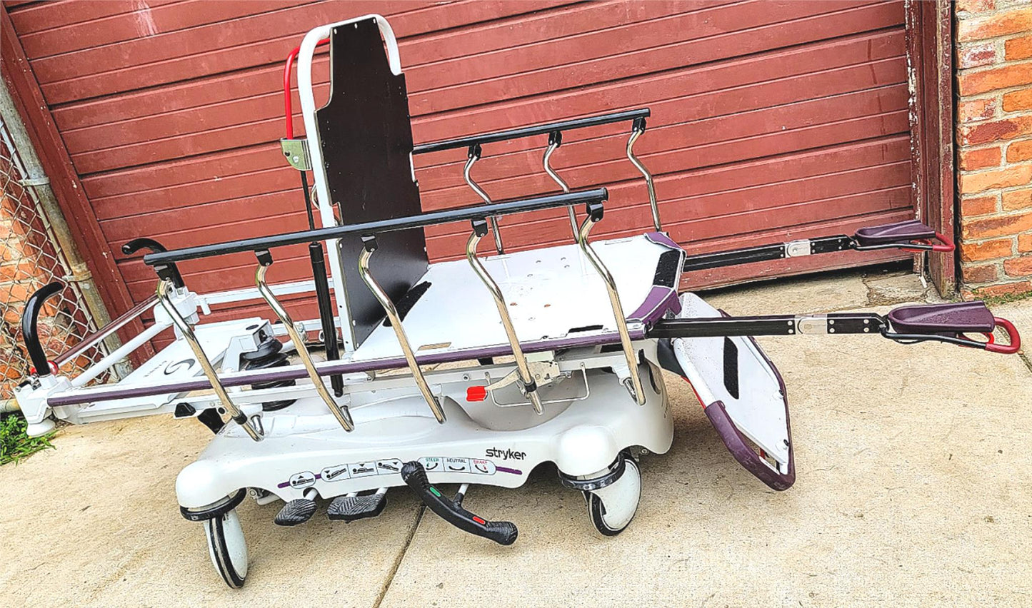 STRYKER GYNNIE OB/GYN HOSPITAL EMERGENCY TRANSPORT STRETCHER WARRANTY FREE SHIP