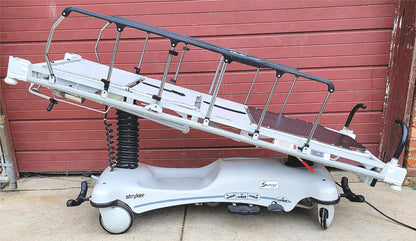 STRYKER 1550 POWER ELECTRIC HOSPITAL EMERGENCY STRETCHER  NO-MATTRESS WATCHVIDEO