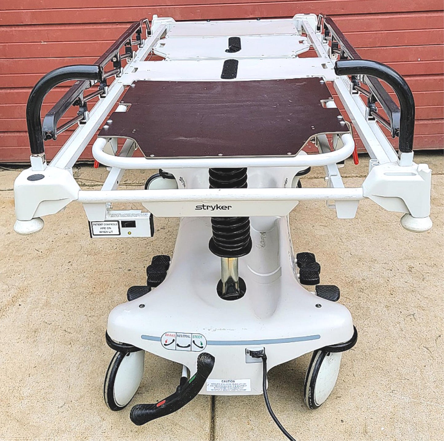 STRYKER 1550 POWER ELECTRIC HOSPITAL EMERGENCY STRETCHER  NO-MATTRESS WATCHVIDEO