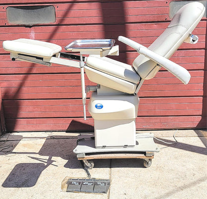 MTI 527-115 PODIATRY SURGICAL POWER EXAM CHAIR FOOT REMOTE WATCH VIDEO FREE SHIP