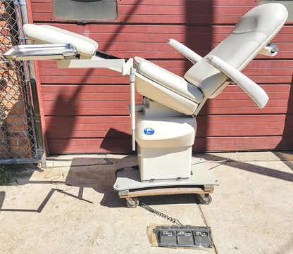 MTI 527-115 PODIATRY SURGICAL POWER EXAM CHAIR FOOT REMOTE WATCH VIDEO FREE SHIP
