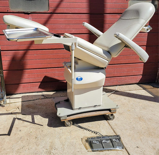 MTI 527-115 PODIATRY SURGICAL POWER EXAM CHAIR FOOT REMOTE WATCH VIDEO FREE SHIP